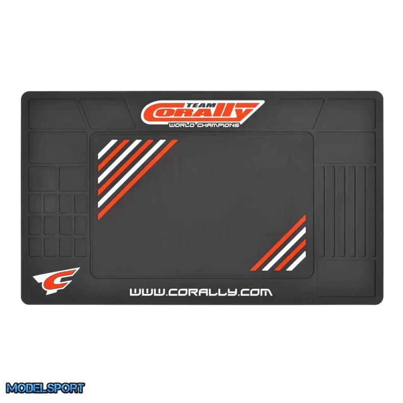 Team Corally Pit Mat XL Rubber 85x50 cm 5mm Thick