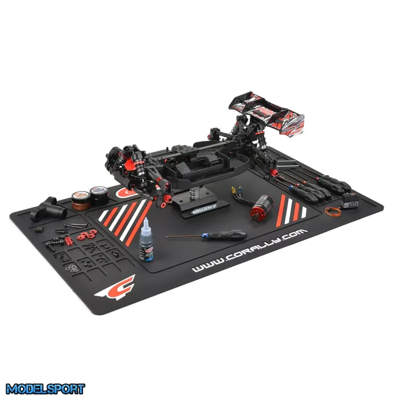 Team Corally Pit Mat XL Rubber 85x50 cm 5mm Thick