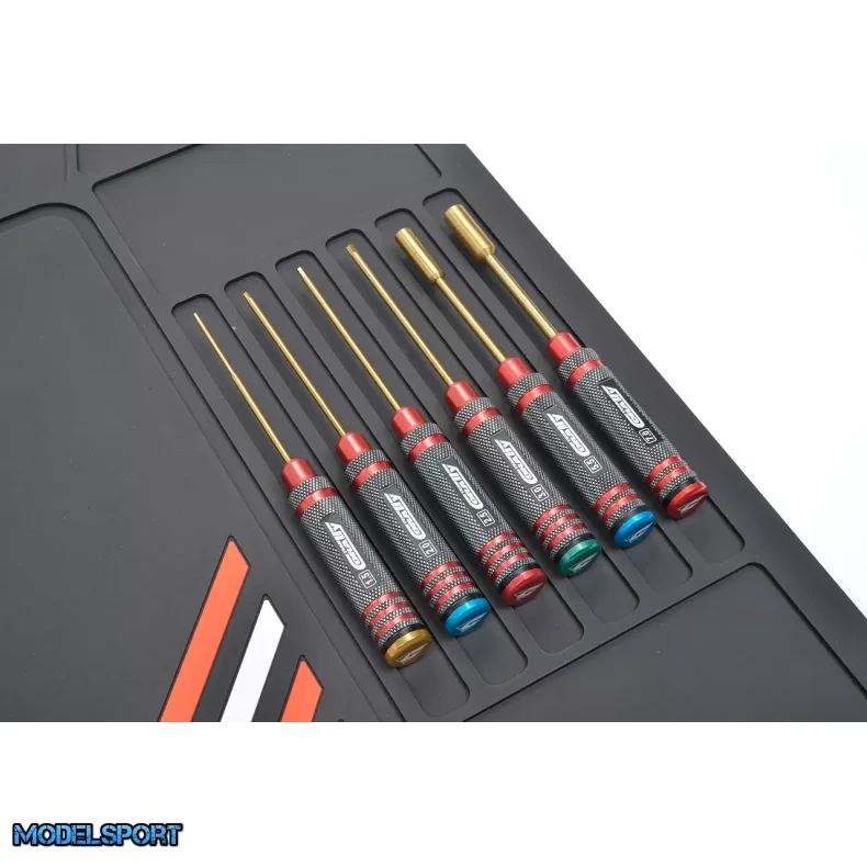 Team Corally Pit Mat XL Rubber 85x50 cm 5mm Thick