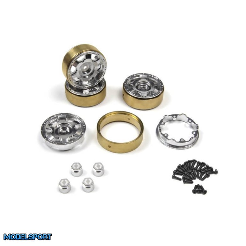 HPI CC-6 Alu F�lge 1.3" S�lv (4 stk.) � 161447