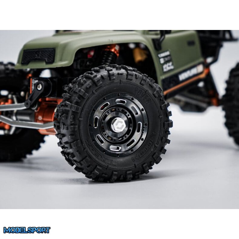 HPI CC-6 Alu F�lge 1.3" Sort (4 stk.) � 161446