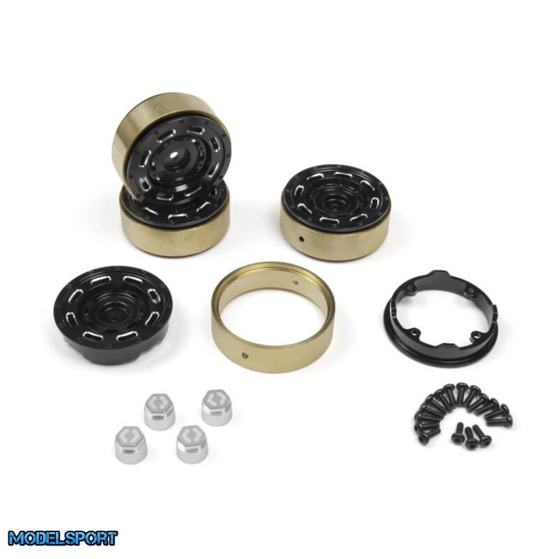 HPI CC-6 Alu F�lge 1.3" Sort (4 stk.) � 161446