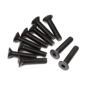 HPI 100556 Flat Head Screw M3X14mm (Hex Socket/10Pcs)