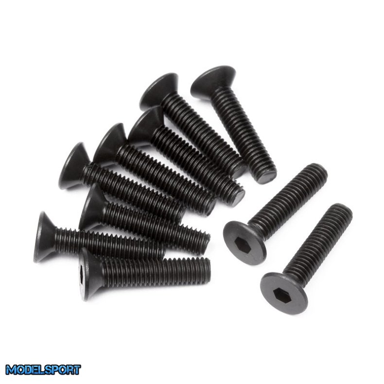 HPI 100556 Flat Head Screw M3X14mm (Hex Socket/10Pcs)