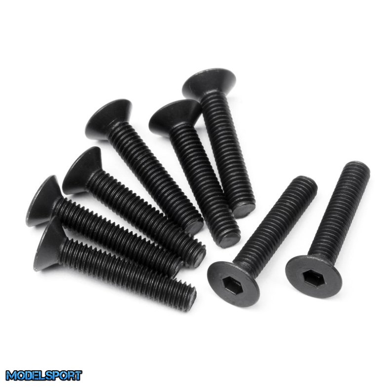 HPI 100557 Flat Head Screw M3X16mm (Hex Socket/8Pcs)