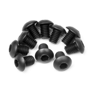 HPI 100558 Button Head Screw M3X4mm (Hex Socket/10Pcs)