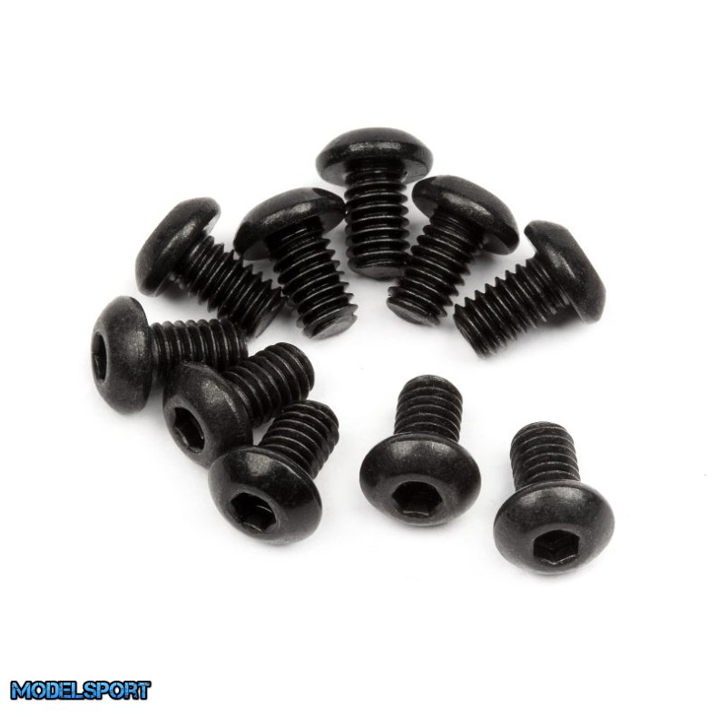 HPI 100864 Button Head Screw M2.5X4mm (Hex Socket/10Pcs)