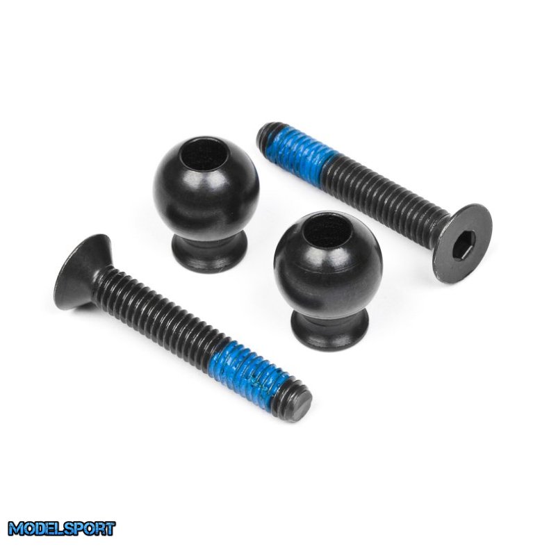 HPI 101107 Screw &amp; Ball Front Upper Arms