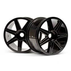 HPI 101156 7 Spoke Black Chrome Trophy Truggy Wheel