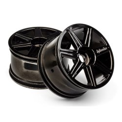 HPI 101156 7 Spoke Black Chrome Trophy Truggy Wheel