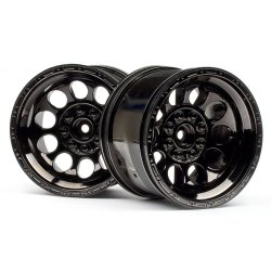 HPI 101252 Bullet ST Wheels Black Chrome (Pr)