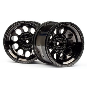 HPI 101252 Bullet ST Wheels Black Chrome (Pr)