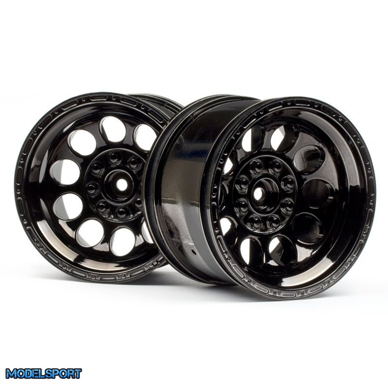 HPI 101252 Bullet ST Wheels Black Chrome (Pr)