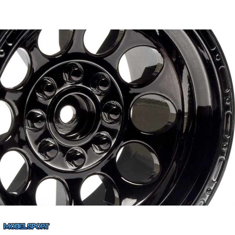 HPI 101252 Bullet ST Wheels Black Chrome (Pr)