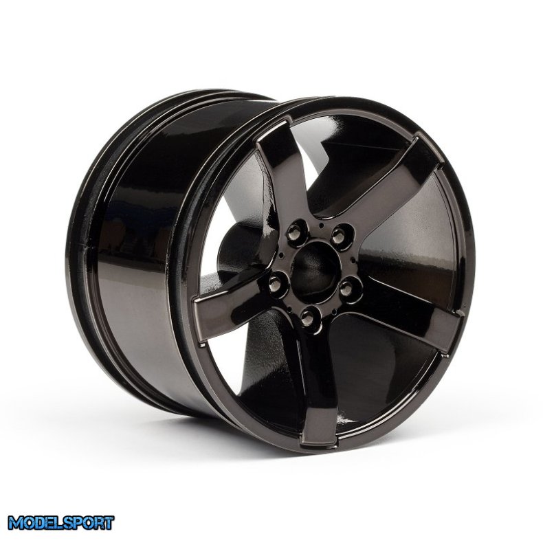 HPI 101309 Bullet Mt Wheels Black Chrome (Pr)