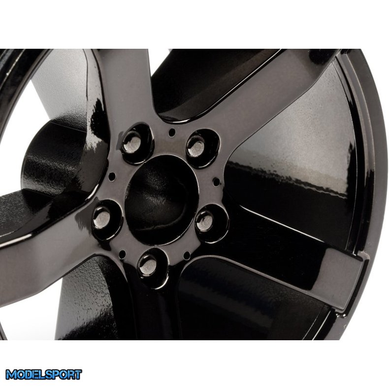 HPI 101309 Bullet Mt Wheels Black Chrome (Pr)