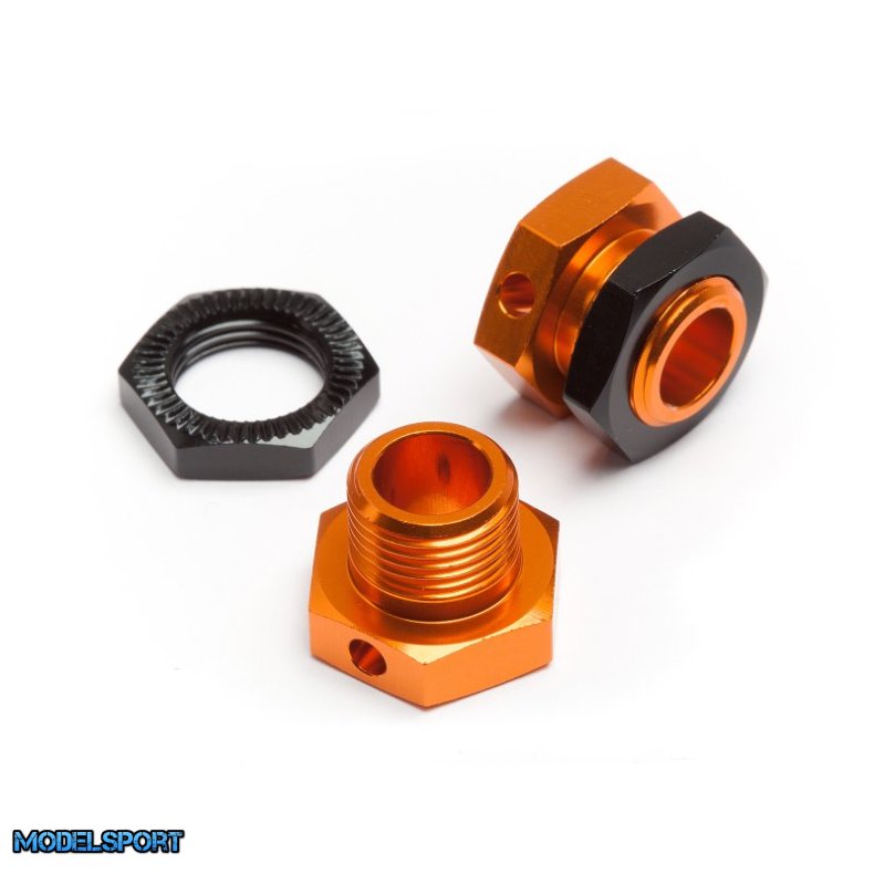 HPI 101785 5mm Hex Wheel Adapters Trophy Buggy Orange/Black