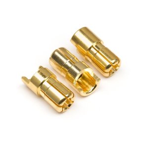 HPI 101952 Male Gold Connectors (6.0mm Dia) (3 Pcs)