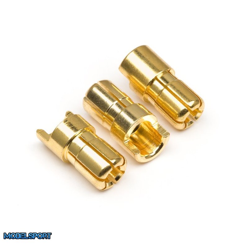 HPI 101952 Male Gold Connectors (6.0mm Dia) (3 Pcs)