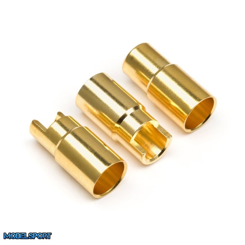 HPI 101953 Female Gold Connectors (6.0mm Dia) (3 Pcs)