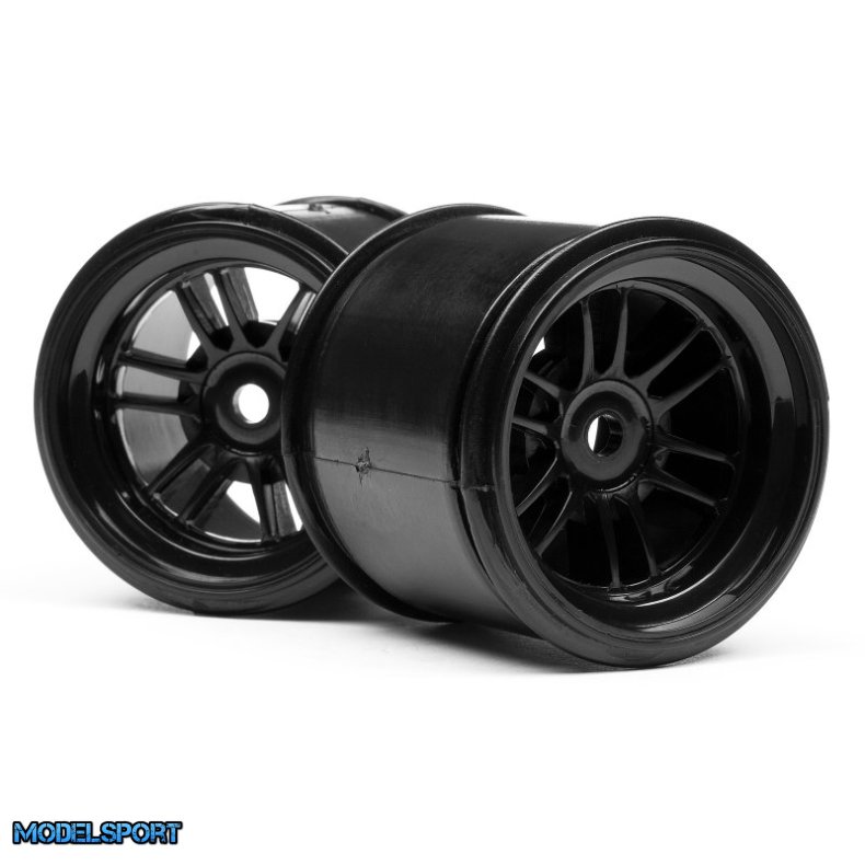 HPI 102824 Ft01 Wheel Set (Black/Front 2Pcs/Rear 2Pcs)
