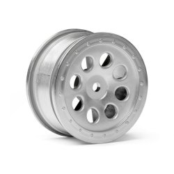 HPI 103037 St-8 Wheel Matte Chrome (0mm Offset/2Pcs)