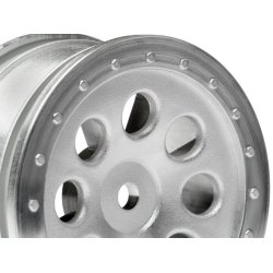 HPI 103037 St-8 Wheel Matte Chrome (0mm Offset/2Pcs)