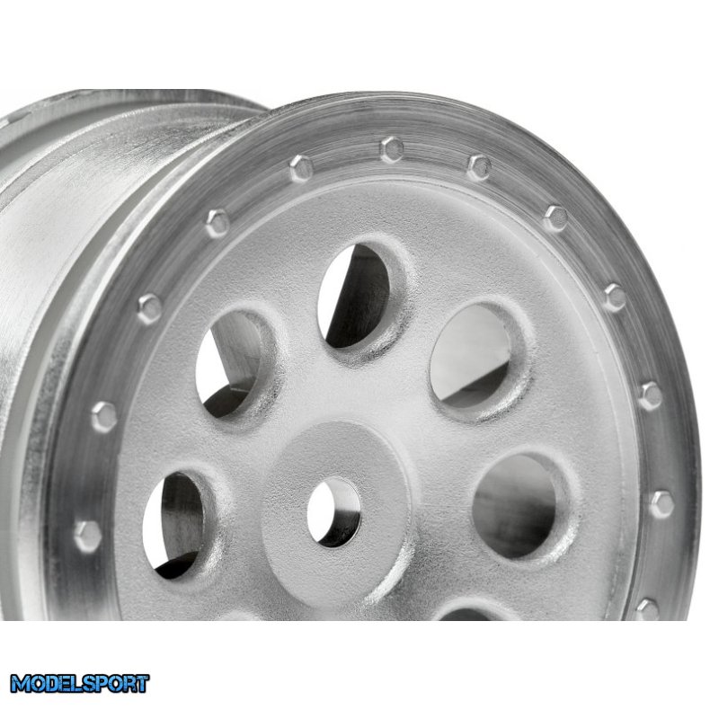HPI 103037 St-8 Wheel Matte Chrome (0mm Offset/2Pcs)