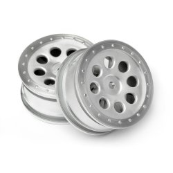 HPI 103037 St-8 Wheel Matte Chrome (0mm Offset/2Pcs)