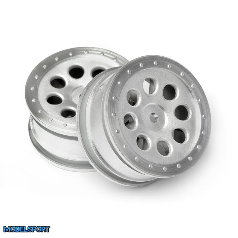 HPI 103037 St-8 Wheel Matte Chrome (0mm Offset/2Pcs)