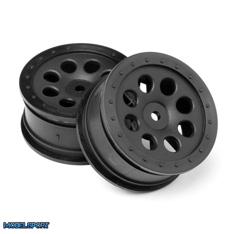 HPI 103039 St-8 Wheel Black (0mm Offset/2Pcs)