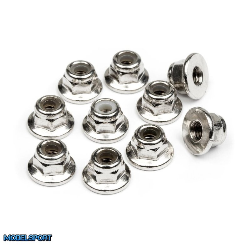 HPI 103671 Flanged Lock Nut M3 (10Pcs)