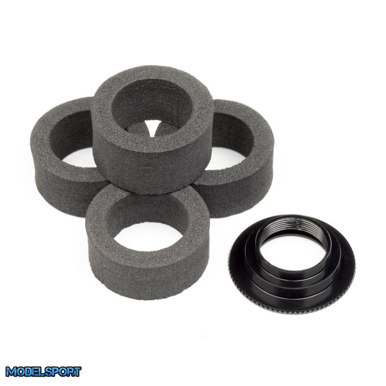 HPI 104123 Servo Saver Foam (4Pcs) With Adjust Nut