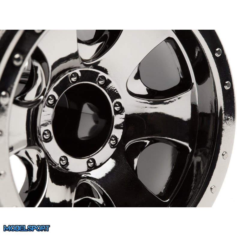 HPI 105280 Warlock Wheel Black Chrome (2.2In/2Pcs)