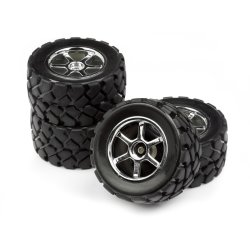 HPI 105524 Mounted Vt Tire/Wheel Set (4Pcs)