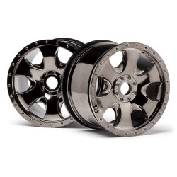 HPI 105801 Warlock Wheel Black Chrome (83X56mm/2Pcs)