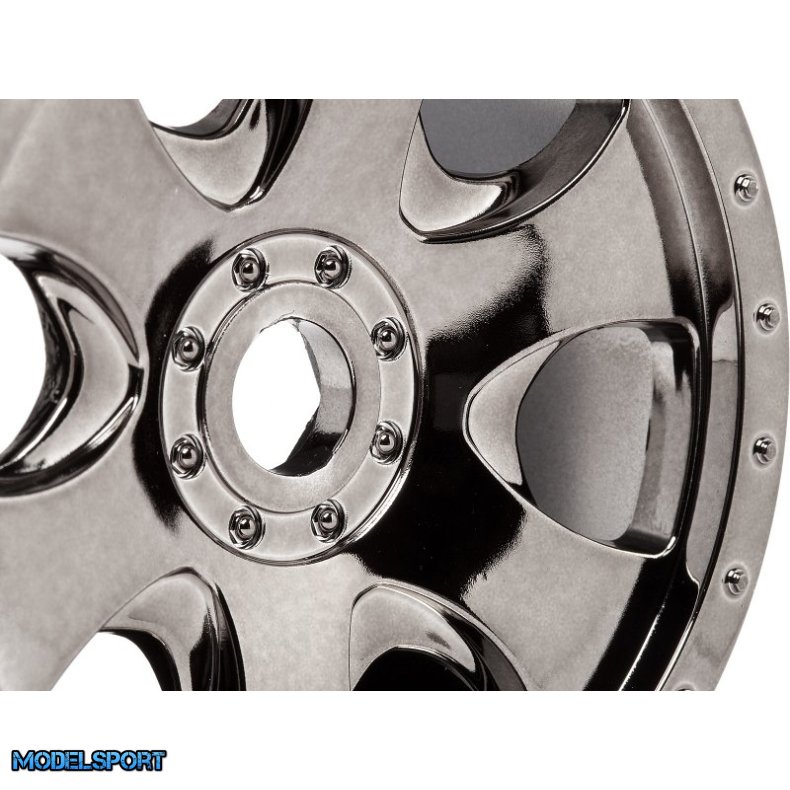 HPI 105801 Warlock Wheel Black Chrome (83X56mm/2Pcs)