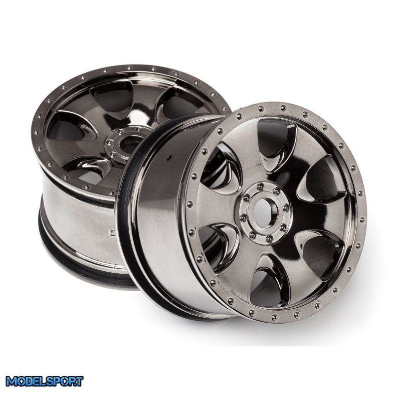 HPI 105801 Warlock Wheel Black Chrome (83X56mm/2Pcs)