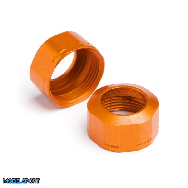 HPI 106633 Shock Cap 12Xm13X0.8mm (Orange/Grooved/2Pcs)