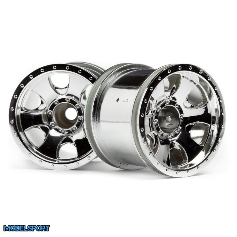 HPI 106722 Warlock Wheel Chrome (2.2In/2Pcs)