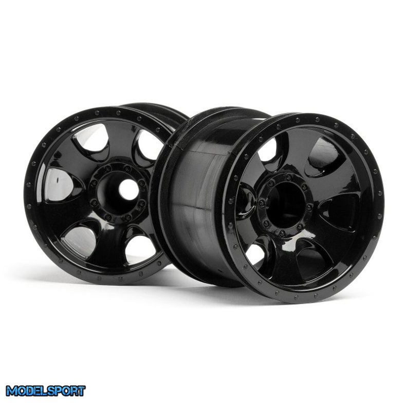 HPI 106724 Warlock Wheel Black (2.2In/2Pcs)