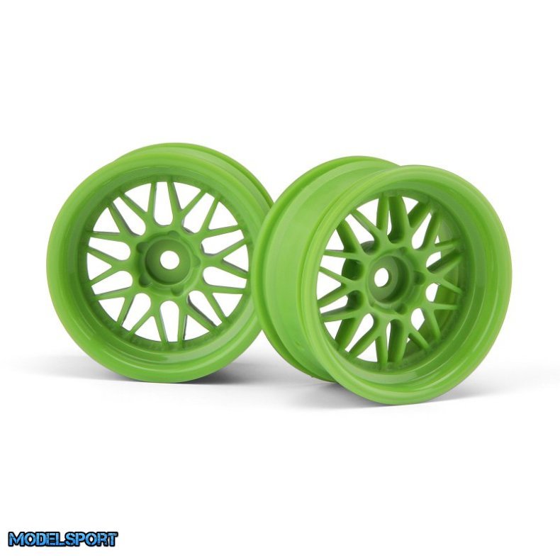HPI 106772 Hre C90 Wheel 26mm Green (6mm Offset/2Pcs)