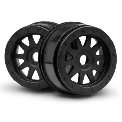 HPI 106896 Tr-10 Glue-Lock Wheel Black (120X60mm/2Pcs)