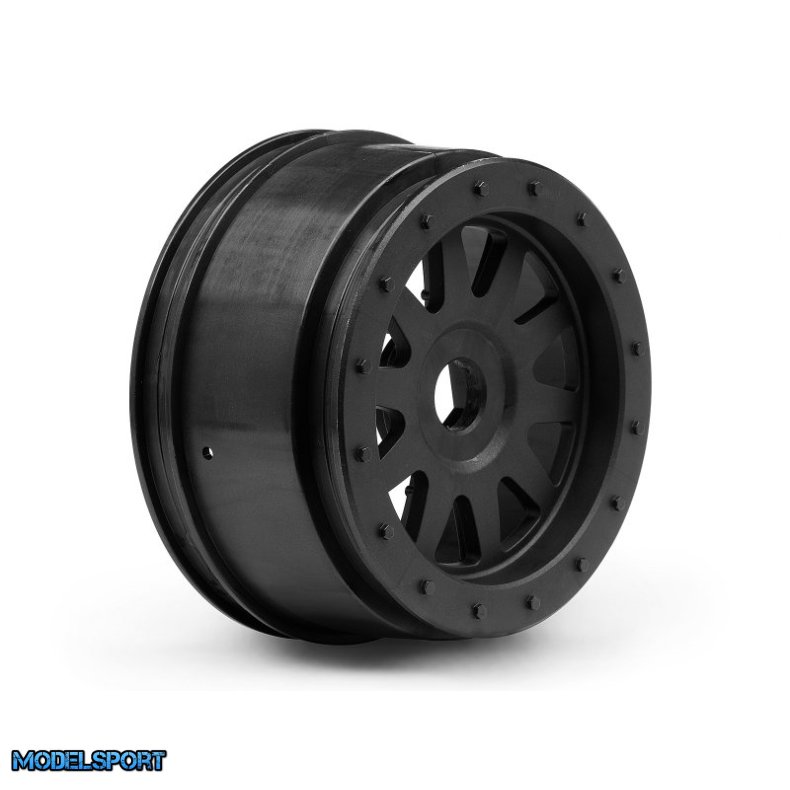 HPI 106896 Tr-10 Glue-Lock Wheel Black (120X60mm/2Pcs)
