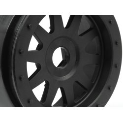 HPI 106896 Tr-10 Glue-Lock Wheel Black (120X60mm/2Pcs)