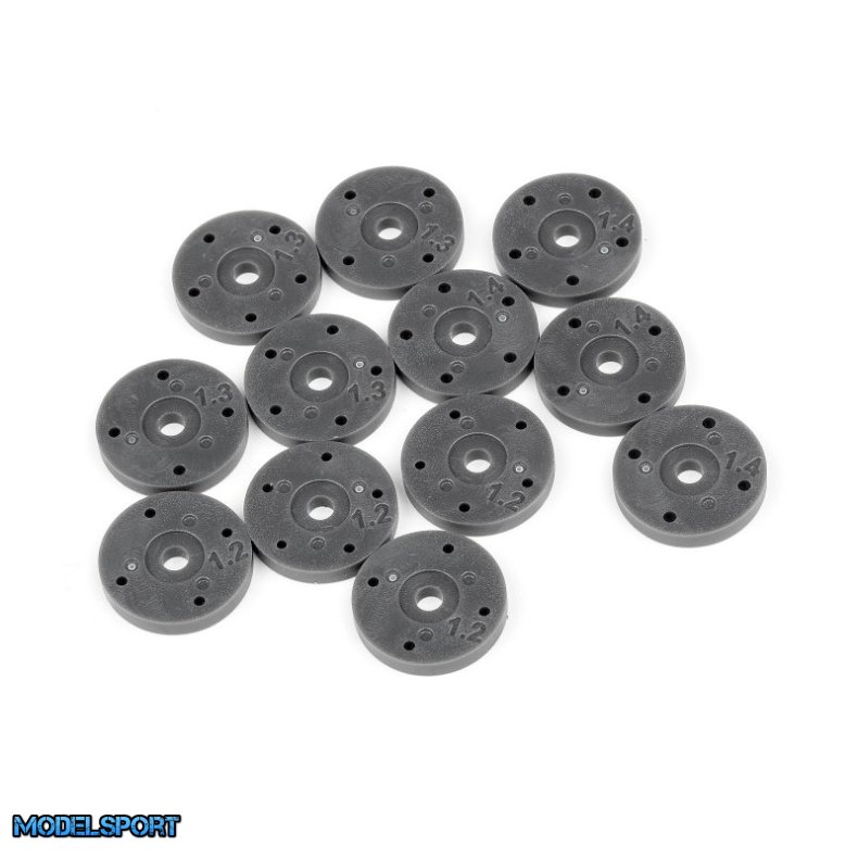 HPI 107367 4 And 5 Hole Shock Piston Set (1.2/1.3/1.4mm)