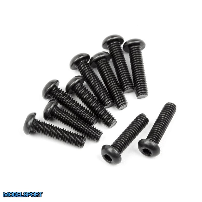 HPI 107373 Button Head Screw M2.5X10mm (Hex Socket/10Pcs)