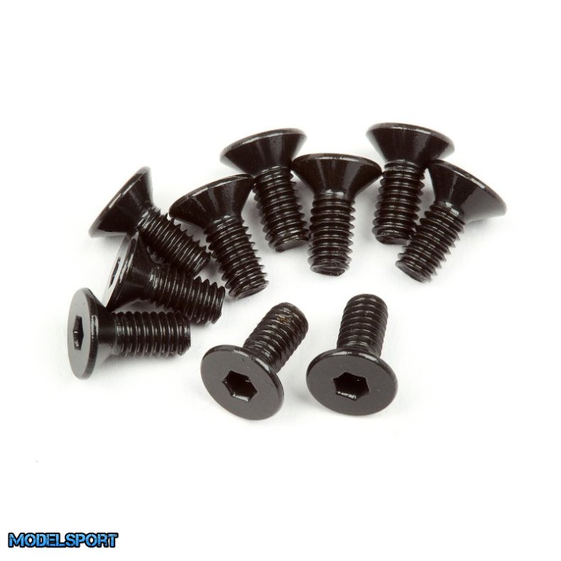 HPI 107374 Flat Head Screw M2.5X6mm (Hex Socket/10Pcs)