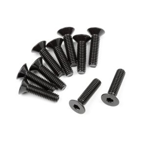 HPI 107375 Flat Head Screw M2.5X10mm (Hex Socket/10Pcs)