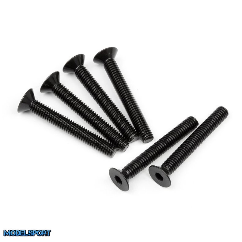 HPI 107908 Flat Head Screw M4X30mm (Hex Socket/6Pcs)
